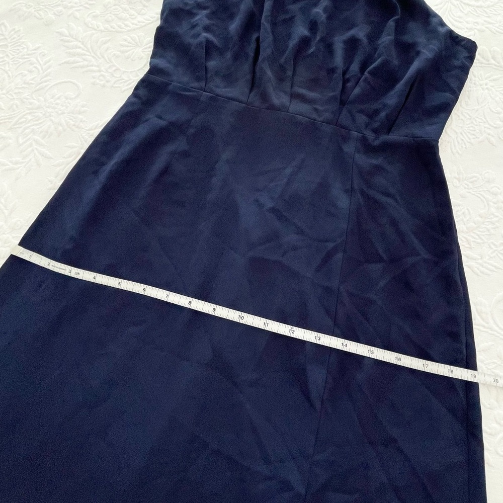 NWOT Lulus Dreamy Date Night Navy Blue Sleeveless Midi Dress Medium - Picture 12 of 13